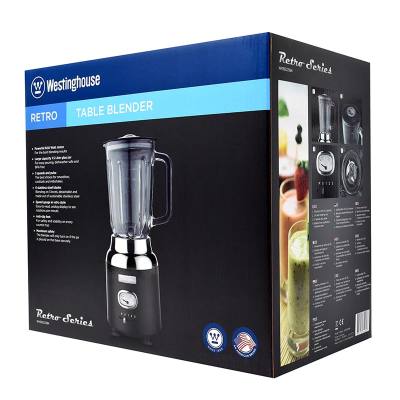 Μπλέντερ Με Γυάλινη Κανάτα 1. 5 Lt 600 W Μαύρο Retro Series