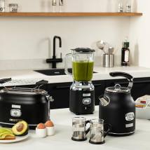 Μπλέντερ Με Γυάλινη Κανάτα 1. 5 Lt 600 W Μαύρο Retro Series