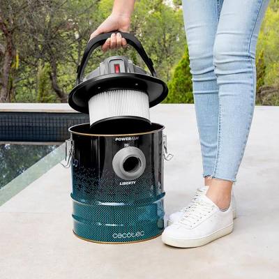 Επαναφορτιζόμενη Σκούπα Στάχτης 120 W με Κάδο 15 Lt