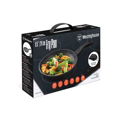 Τηγάνι 24 cm από Αλουμίνιο με Αντικολλητική Επίστρωση Μάρμαρου 