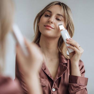 Σπάτουλα Cavitation Peeling Προσώπου για Καθαρισμό & Αντιγήρανση με Υπερηχητικές Δονήσεις, EMS, ION+ & ION-