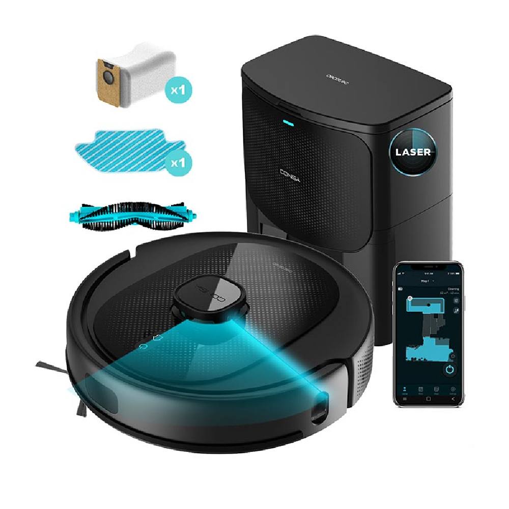 Wi-Fi Σκούπα Ρομπότ για Σκούπισμα & Σφουγγάρισμα