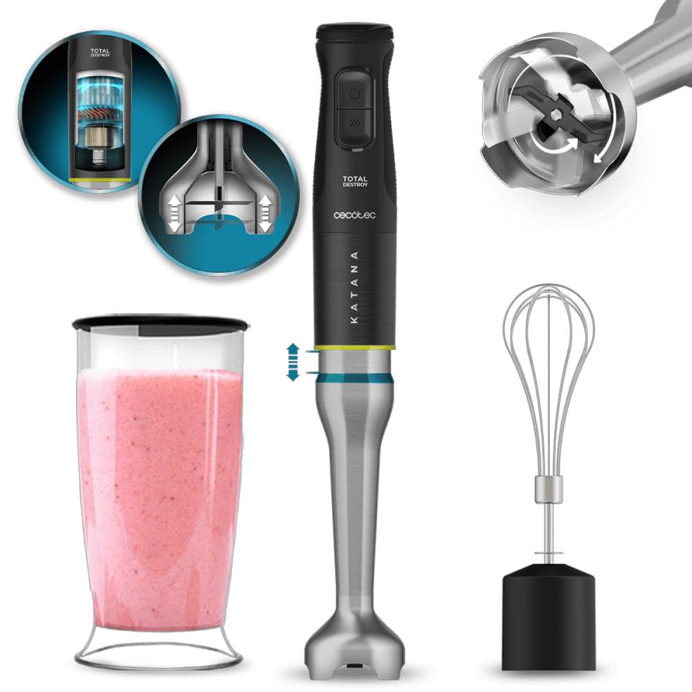 Ραβδομπλέντερ με Ανοξείδωτη Ράβδο 1500 W