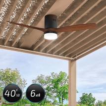 Ανεμιστήρας Οροφής Wi-Fi IP44 με Τηλ/ριο 40W