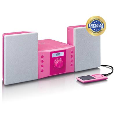 Μίνι Hi-Fi Ηχοσύστημα 2. 0 4 W Με CD Player Ροζ