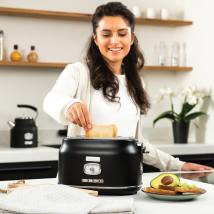 Φρυγανιέρα 2 Θέσεων 815 W Μαύρη Retro Series