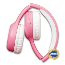 Ασύρματα / Ενσύρματα Over Ear Παιδικά Ακουστικά Με Bluetooth & 200 Ώρες Λειτουργίας Ροζ