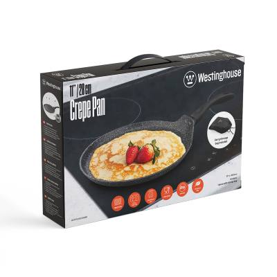 Κρεπιέρα Από Αλουμίνιο Με Αντικολλητική Επίστρωση Μάρμαρου 28 cm