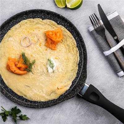 Κρεπιέρα Από Αλουμίνιο Με Αντικολλητική Επίστρωση Μάρμαρου 28 cm