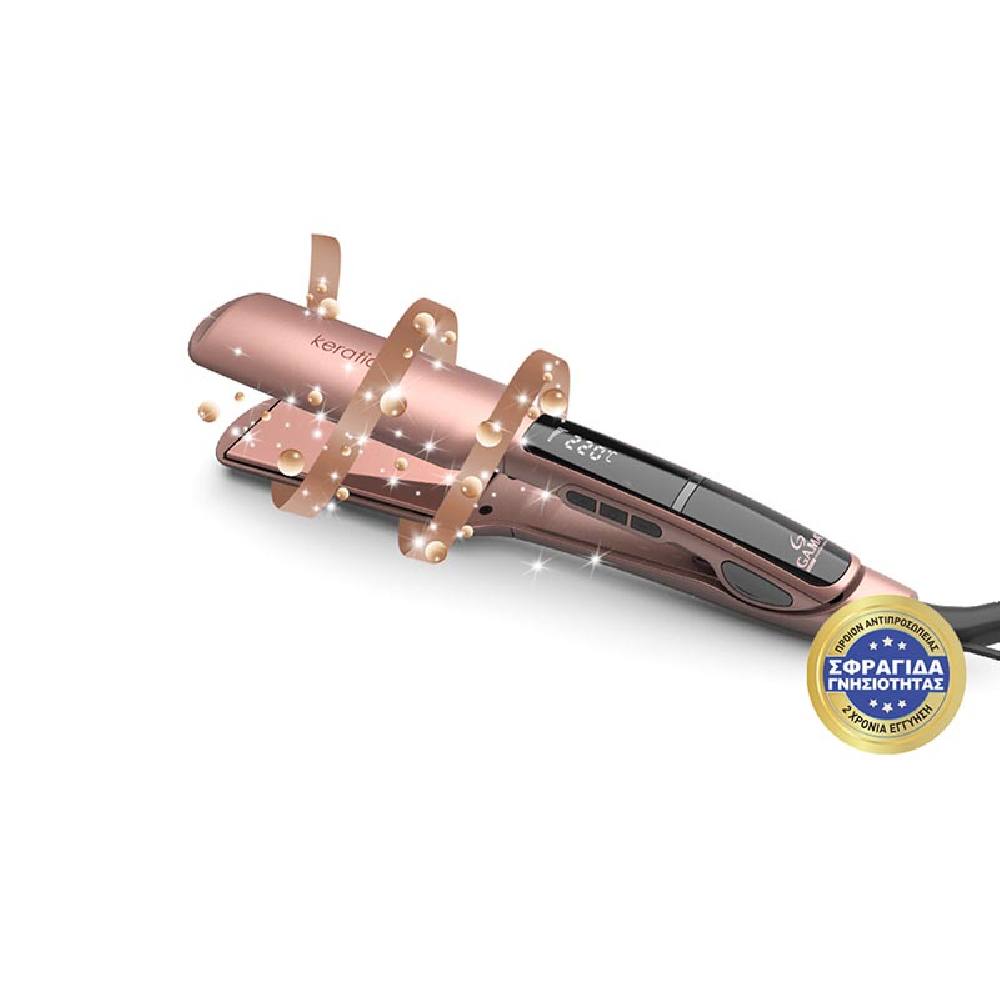 Ψηφιακή Πρέσα Μαλλιών με Κεραμικές Πλάκες με Επίστρωση Micro Glitt 230˚C