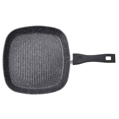 Γριλιέρα 28 cm από Αλουμίνιο με Αντικολλητική Επίστρωση Μάρμαρου 