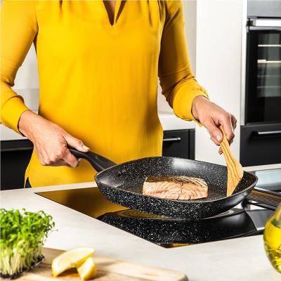 Γριλιέρα 28 cm από Αλουμίνιο με Αντικολλητική Επίστρωση Μάρμαρου 