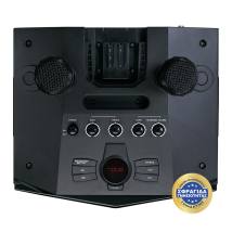 Party Σύστημα Karaoke Με Bluetooth, Aποσπώμενη Μπάρα Led & 2 Ασύρματα Μικρόφωνα Μαύρο