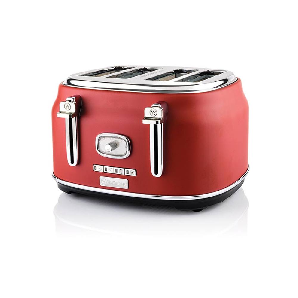 Φρυγανιέρα 4 Θέσεων 1750 W Κόκκινη Retro Series