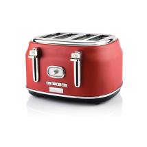 Φρυγανιέρα 4 Θέσεων 1750 W Κόκκινη Retro Series