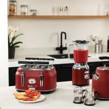 Φρυγανιέρα 4 Θέσεων 1750 W Κόκκινη Retro Series