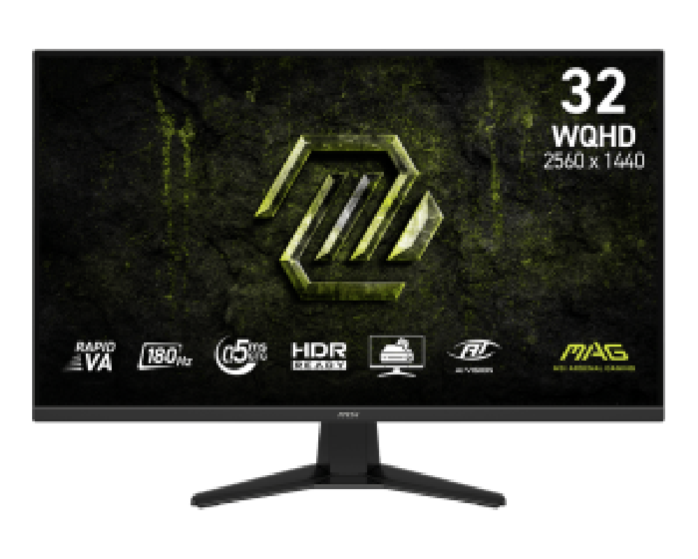 MSI MONITOR GAMING MAG 325QF E18V, FLAT RAPID VA WQHD, 32", 16:9, 300CD/M2, 3500:1, 0.5MS, 180Hz, 2560x1440, 2xHDMI/ 1xDP/ HP OU
