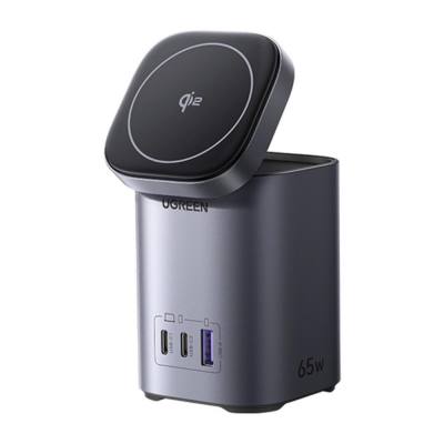 Ugreen Επιτραπέζιος γρήγορος φορτιστής 2in1 X555 USB + 2x USB-C 65W GaN (55321) (UGR55321)