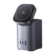 Ugreen Επιτραπέζιος γρήγορος φορτιστής 2in1 X555 USB + 2x USB-C 65W GaN (55321) (UGR55321)