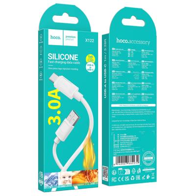 Καλώδιο Hoco X122 USB-A σε USB-C 3.0A Fast Charging Λευκό 1m