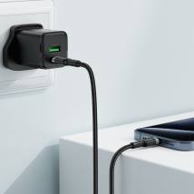 Καλώδιο Σύνδεσης Acefast C22-03 USB-C σε USB-C Braided USB2.0 3A 60W 1.2m Μαύρο