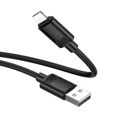 Καλώδιο Hoco X122 USB-A σε Lightning 2.4A Fast Charging Μαύρο 1m