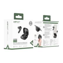 Wireless Hands Free Acefast W4 v5.4 350mAh TWS ENC AI-Μείωση Θορύβου IPX4 με Ultra-thin Θήκη Φόρτισης/Βάση Στήριξης Μαύρα