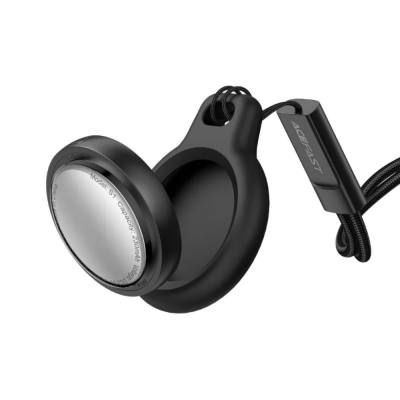 Acefast Tag S1 Anti-Lost Tracker Μόνο για iOS Συμβατό με Apple Find My Network με Προστατευτική Θήκη και Υποδοχή για Λουράκι Μαύ