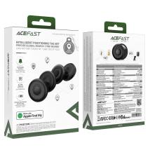 Σετ Acefast Tag S1 Anti-Lost Tracker Μόνο για iOS Συμβατό με Apple Find My Network με Προστατευτική Θήκη και Υποδοχή για Λουράκι
