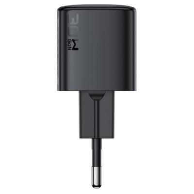 Φορτιστής Ταξιδίου Acefast A118 Mini Fast Charging 1xUSB-C PD30W QC3.0 GaN Μαύρος