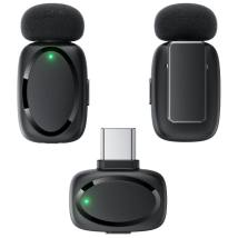 Σετ 2 Μικρόφωνα Πέτου Lavalier Acefast R2 HD Μείωση Θορύβου, Ακτίνα 15m και 20hr Διάρκεια Μπαταρίας με USB-C Transmitter και Θήκ