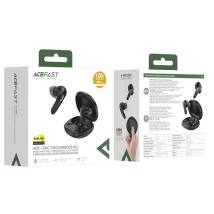 Wireless Hands Free Acefast W3 v5.4 350mAh ANC TWS 4-mic ENC με Mini Θήκη Φόρτισης Μαύρα