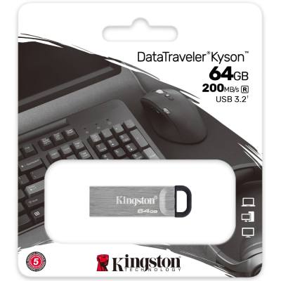 USB Kingston Data Traveller Kyson 3.2  Gen.1 64GB με Μεταλλικό Κέλυφος DTKN/64GB