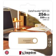 USB Kingston Data Traveller SE9 G3 3.2  256GB Metallic Gold DTSE9G3/256GB