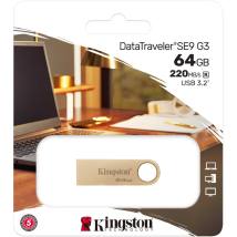 USB Kingston Data Traveller SE9 G3 3.2  128GB Metallic Gold DTSE9G3/128GB