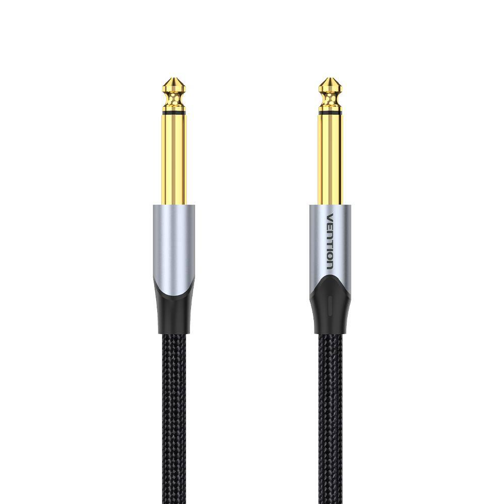 VENTION Cotton Braided 6.5mm Male to Male Audio Cable 10M Gray Aluminum Alloy Type (BASHL) (VENBASHL)