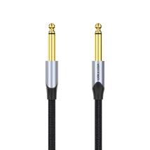 VENTION Cotton Braided 6.5mm Male to Male Audio Cable 3M Gray Aluminum Alloy Type (BASHI) (VENBASHI)