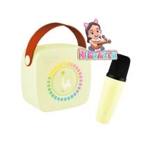 Kiddoboo KidsVoice JUNIOR mini Karaoke Speaker & Mic Yellow + NikoletaTV  (KBT3NTYEL)
