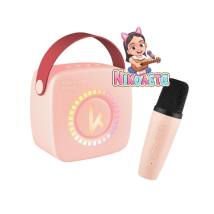 Kiddoboo KidsVoice JUNIOR mini Karaoke Speaker & Mic Pink + NikoletaTV  (KBT3NTPNK)