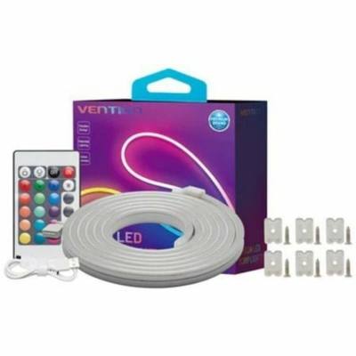 VENTION Silicone Neon LED Strip 5M with IR Remote and 12V DC Power Supply (PAEWJ-EU) (VENPAEWJ-EU)