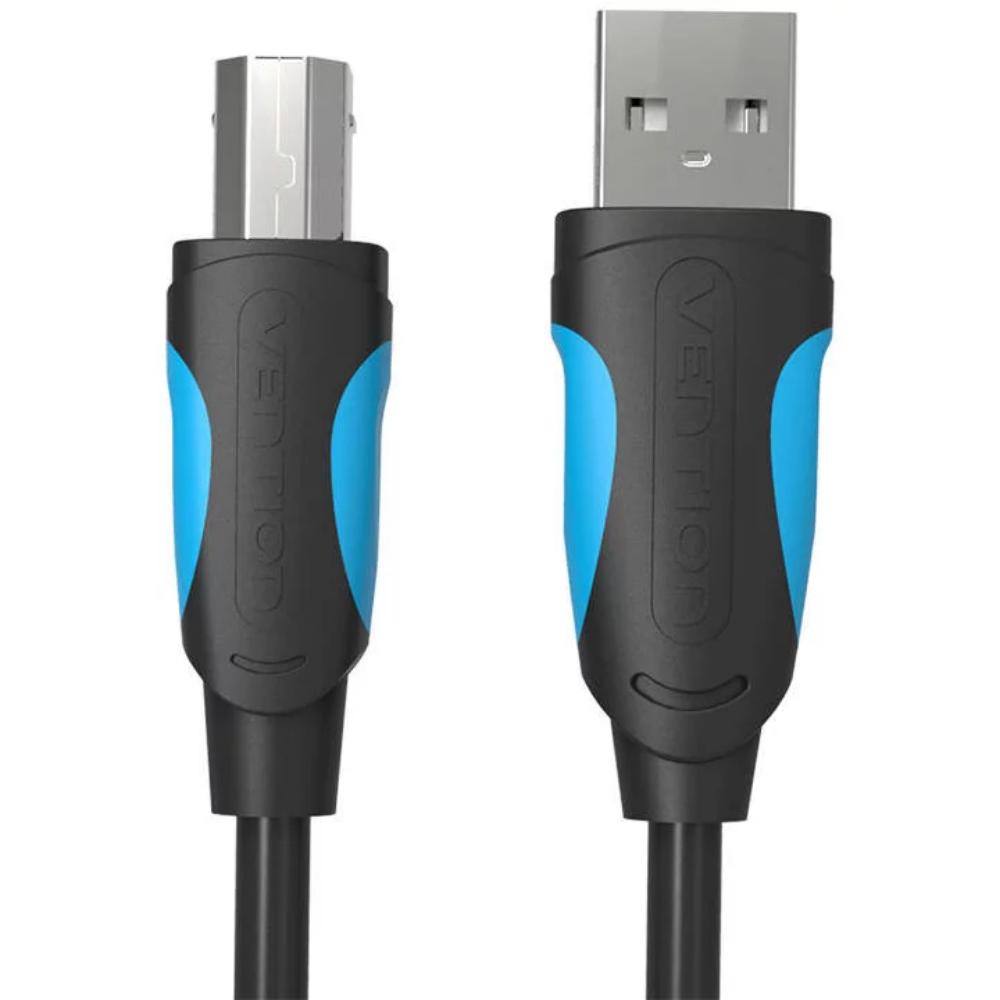 VENTION USB 2.0 A Male to B Male Print Cable with 2*Ferrite Core 10M Black (VAS-A16-B1000) (VENVAS-A16-B1000)