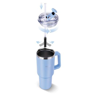 Ποτήρι Θερμός από Ανοξείδωτο & Πλαστικό 1.2L HUGE Lamart LT4087 Μπλε