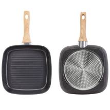 Τηγάνι Γκριλιέρα NATUR από Αλουμίνιο 26cm Lamart LT1307 Μαύρο