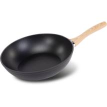 Τηγάνι Wok NATUR Αντικολλητικό Αλουμινίο 28cm Lamart LT1306 Μαύρο