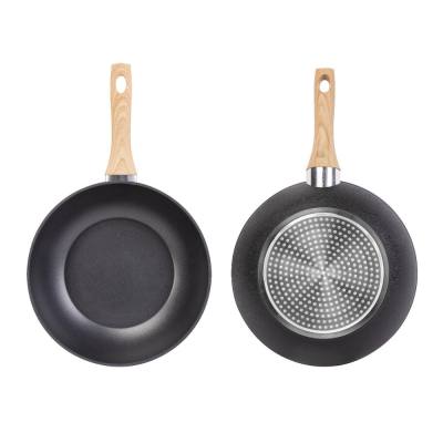 Τηγάνι Wok NATUR Αντικολλητικό Αλουμινίο 28cm Lamart LT1306 Μαύρο
