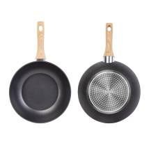 Τηγάνι Wok NATUR Αντικολλητικό Αλουμινίο 28cm Lamart LT1306 Μαύρο