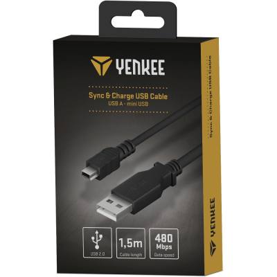 Καλώδιο Σύνδεσης Yenkee YCU 010 USB-A σε Mini USB 2.0 480Mbps 1.5m