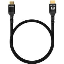 Καλώδιο HDMI Yenkee YCH 130 2.0 4K/60Hz Gold Plated Braided Μαύρο 3m