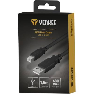 Καλώδιο Σύνδεσης Yenkee YCU 015 USB-A σε USB-B 2.0 480Mbps 1.5m