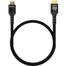 Καλώδιο HDMI Yenkee YCH 115 2.0 4K/60Hz Gold Plated Braided Μαύρο 1.5m